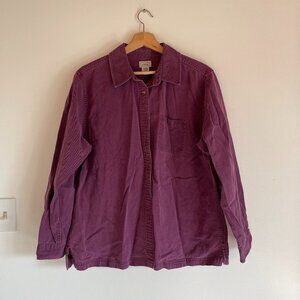 L.L. Bean Purple Button down